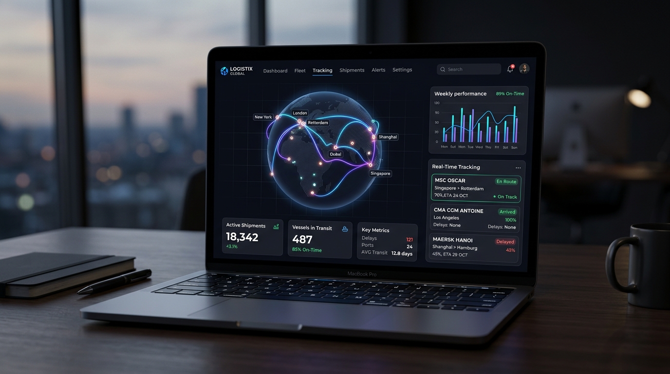 LogiTrack Pro - AI 기반 글로벌 물류 관제 대시보드